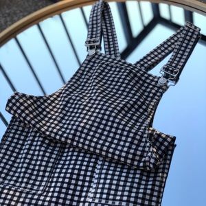 Gingham Overall Dress